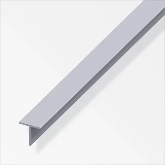 alfer Quadrat-T 1 m, 15.5 x 1.5 mm Aluminium roh blank