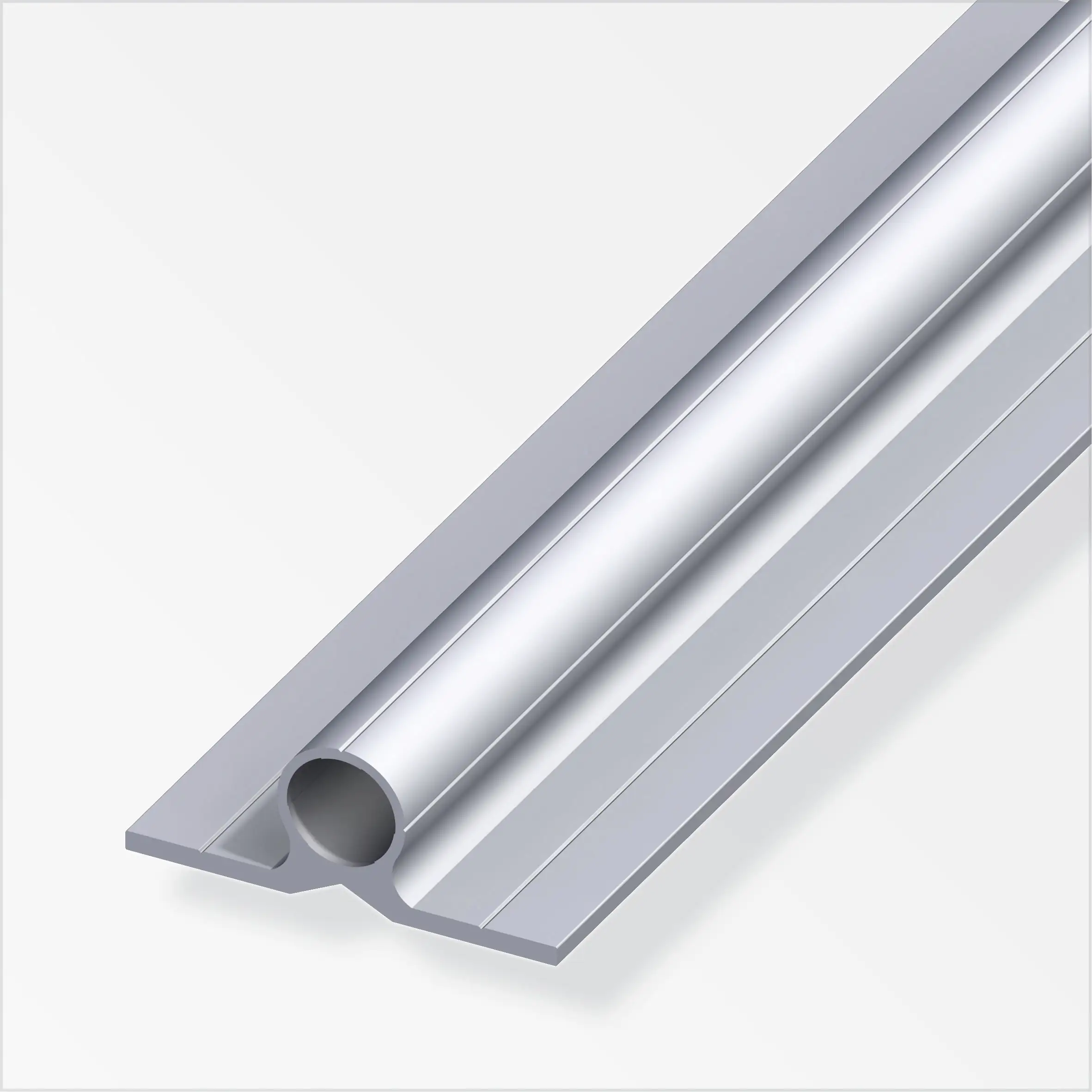 alfer Rohr, 2 Schenkel 180º 1 m, Ø 11.5 mm Aluminium roh blank