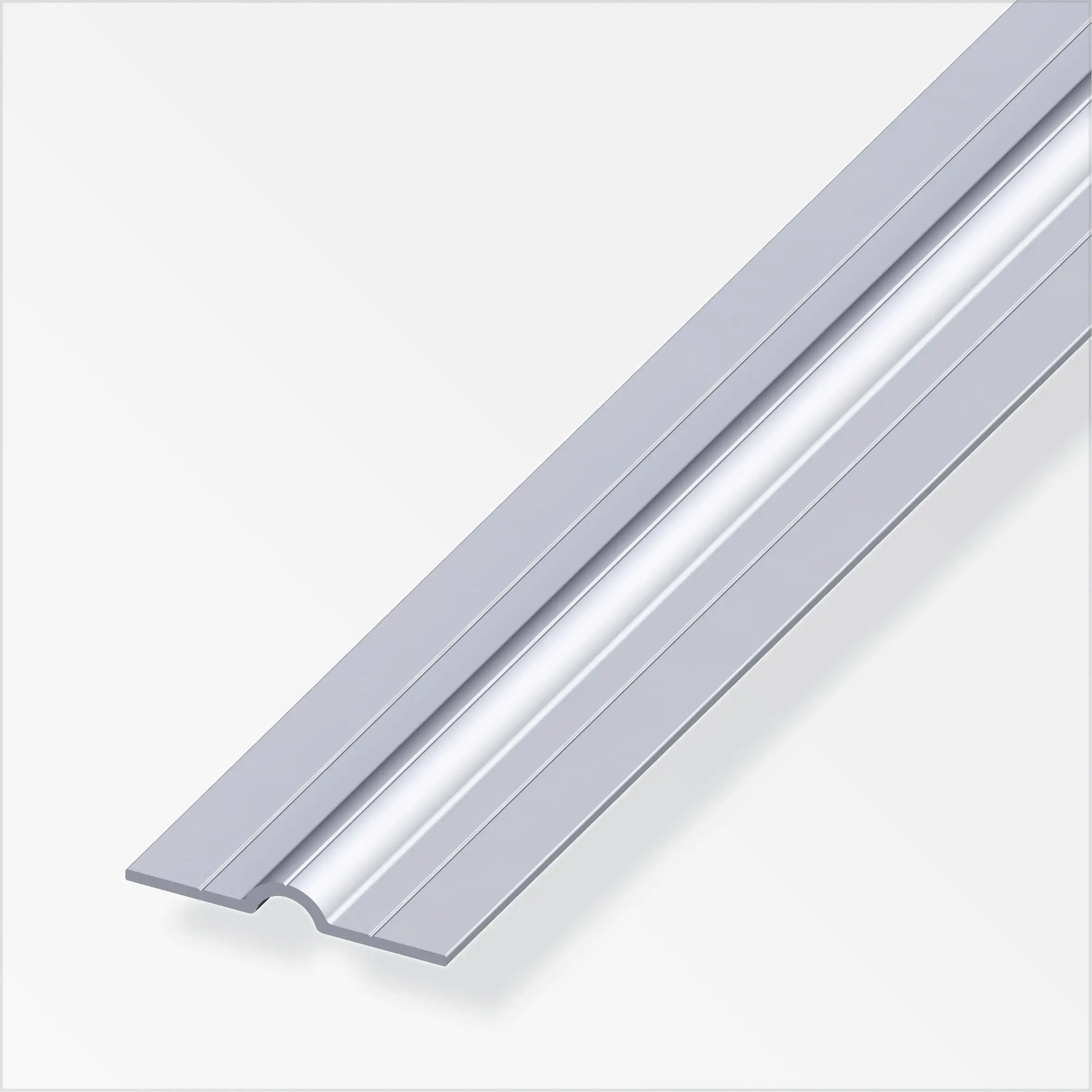 alfer Rohrschelle, kurz 1 m, 11.5 x 41.5 x 1.5 mm Aluminium roh blank