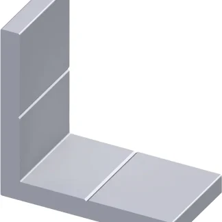 alfer Eckwinkel-Set 90° 35.5 mm 35.5 x 14.5 mm Aluminium roh blank