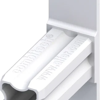 alfer Flansch-Verbinder, 1 Zapfen 23.5 mm 23.5 mm Kunststoff glatt weiss