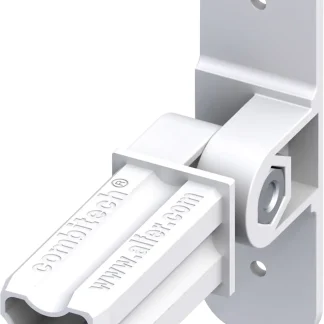 alfer Gelenk-Flansch-Verbinder, 1 Zapfen 23.5 mm Kunststoff glatt weiss