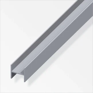 alfer Quadrat-H 1 m, 23.5 x 11 x 1.5 mm Aluminium roh blank