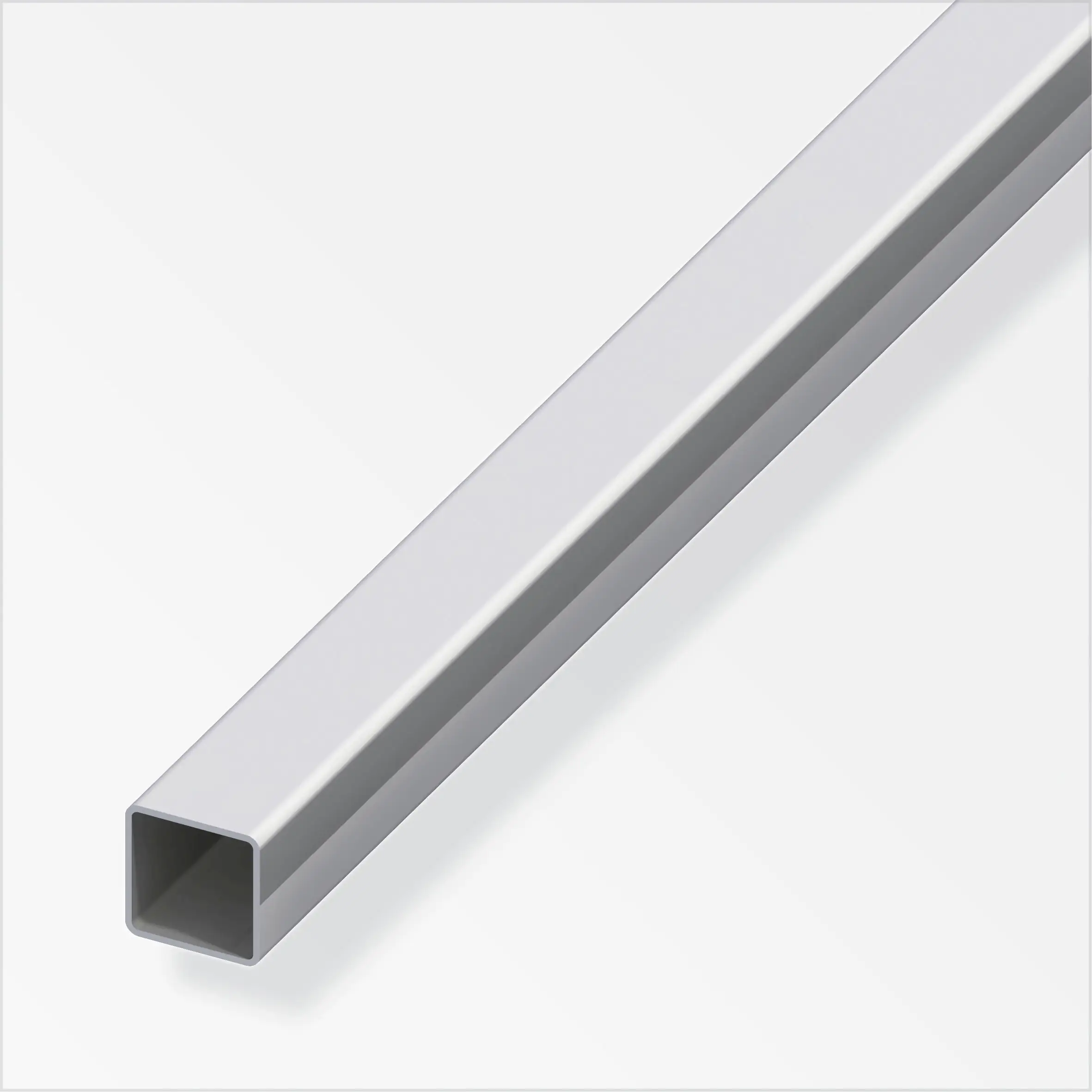 alfer Quadratrohr 1 m, 20 x 20 x 1 mm EdelStahl roh natur
