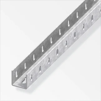 alfer U-Profil 1 m, 35.5 x 1.5 mm Stahl verzinkt