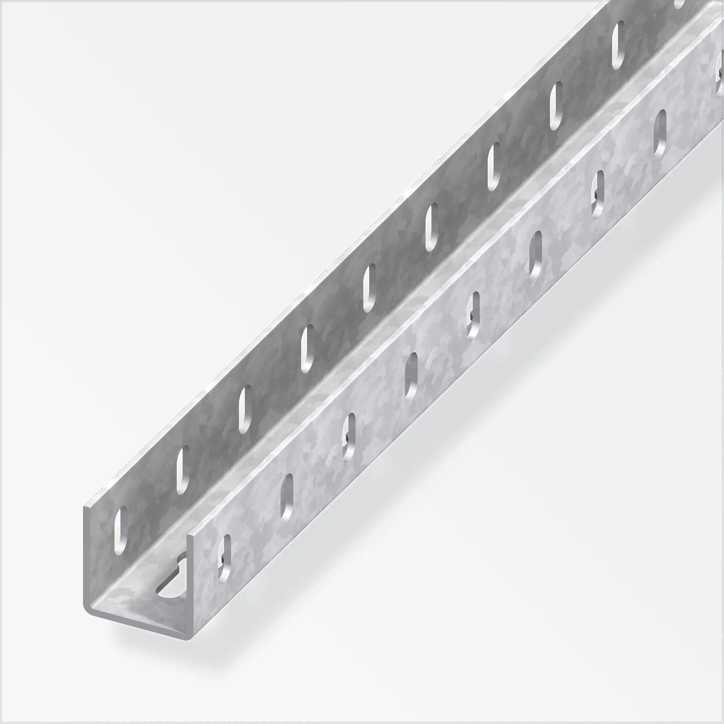 alfer U-Profil 1 m, 35.5 x 1.5 mm Stahl verzinkt