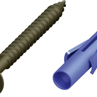 alfer Schrauben und Dübel 3 x 30 mm verzinkt bronze - 10 Stk.