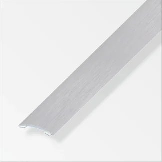 alfer Übergangsprofil 1 m, 30 x 5 mm Alu eloxiert gebürstet grau