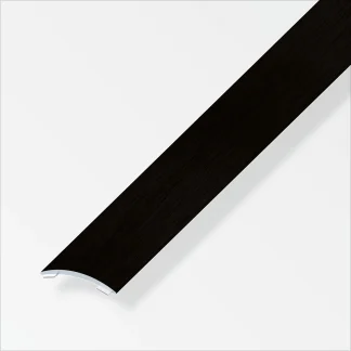 alfer Übergangsprofil 2 m, 30 x 5 mm Aluminium eloxiert gebürstet schwarz