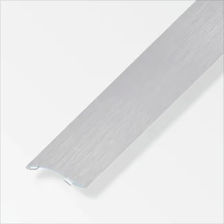 alfer Ausgleichsprofil 1 m, 38.5 x 7.5 mm Alu eloxiert gebürstet grau