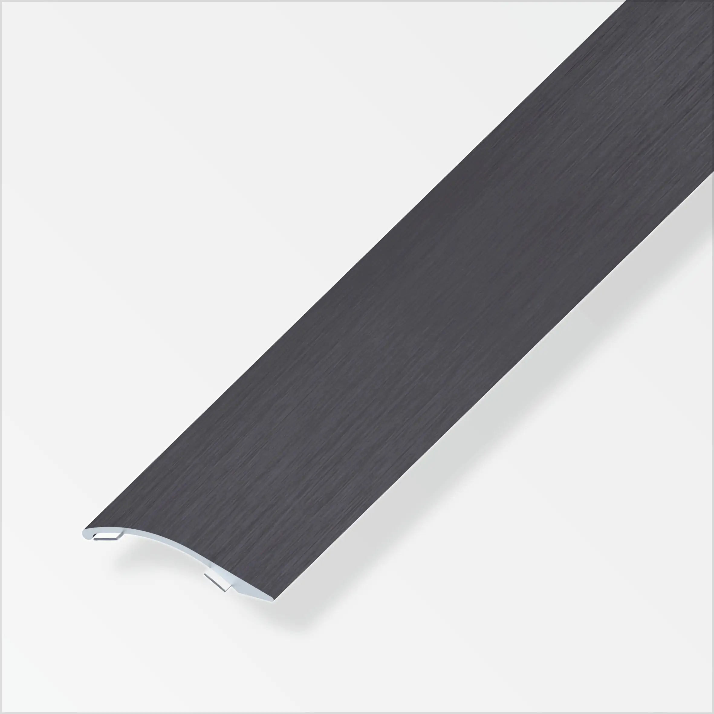 alfer Ausgleichsprofil 1 m, 38.5 x 7.5 mm Alu eloxiert gebürstet dunkelgrau