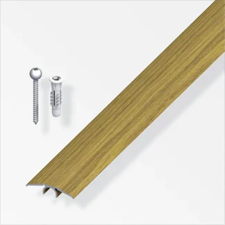 alfer Übergangsprofil 0.9 m, 33 mm, Alu, beschichtet sublimiert, eiche