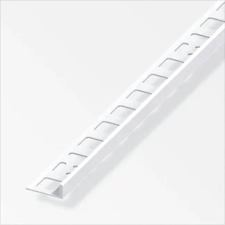 alfer Winkelprofil 2.5 m, 12.5 x 21 mm PVC (Kunststoff) glatt weiss