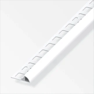alfer Viertelkreisprofil PVC glatt brilliantweiß