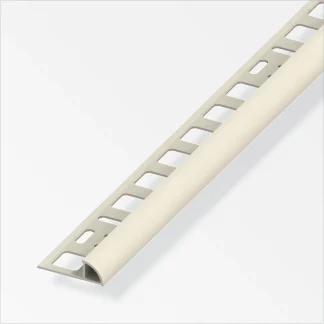 alfer Viertelkreisprofil PVC glatt beige