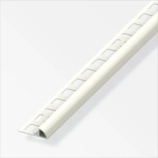 alfer Viertelkreisprofil PVC glatt jasmin glänzend