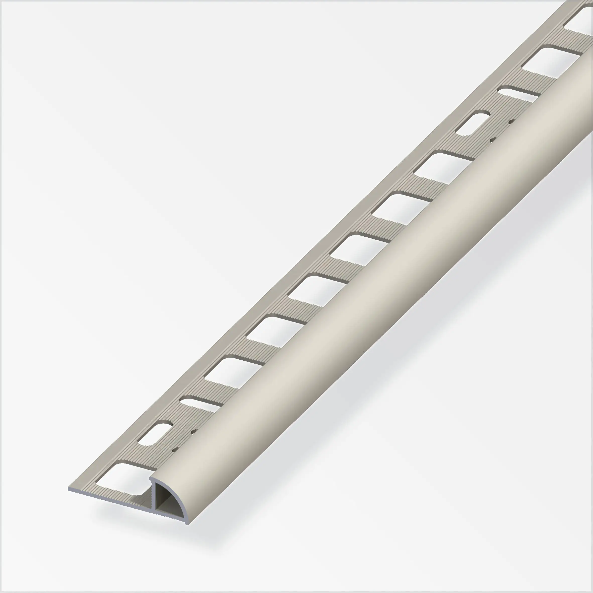 alfer Viertelkreisprofil Aluminium eloxiert titan