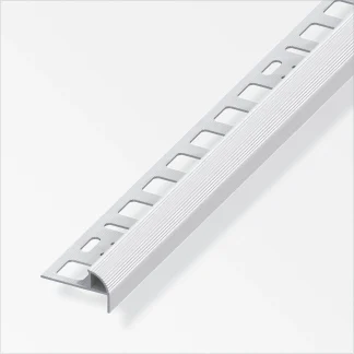 alfer Treppenkantenprofil 1 m, 10 x 19.5 x 7.5 mm Alu eloxiert silber