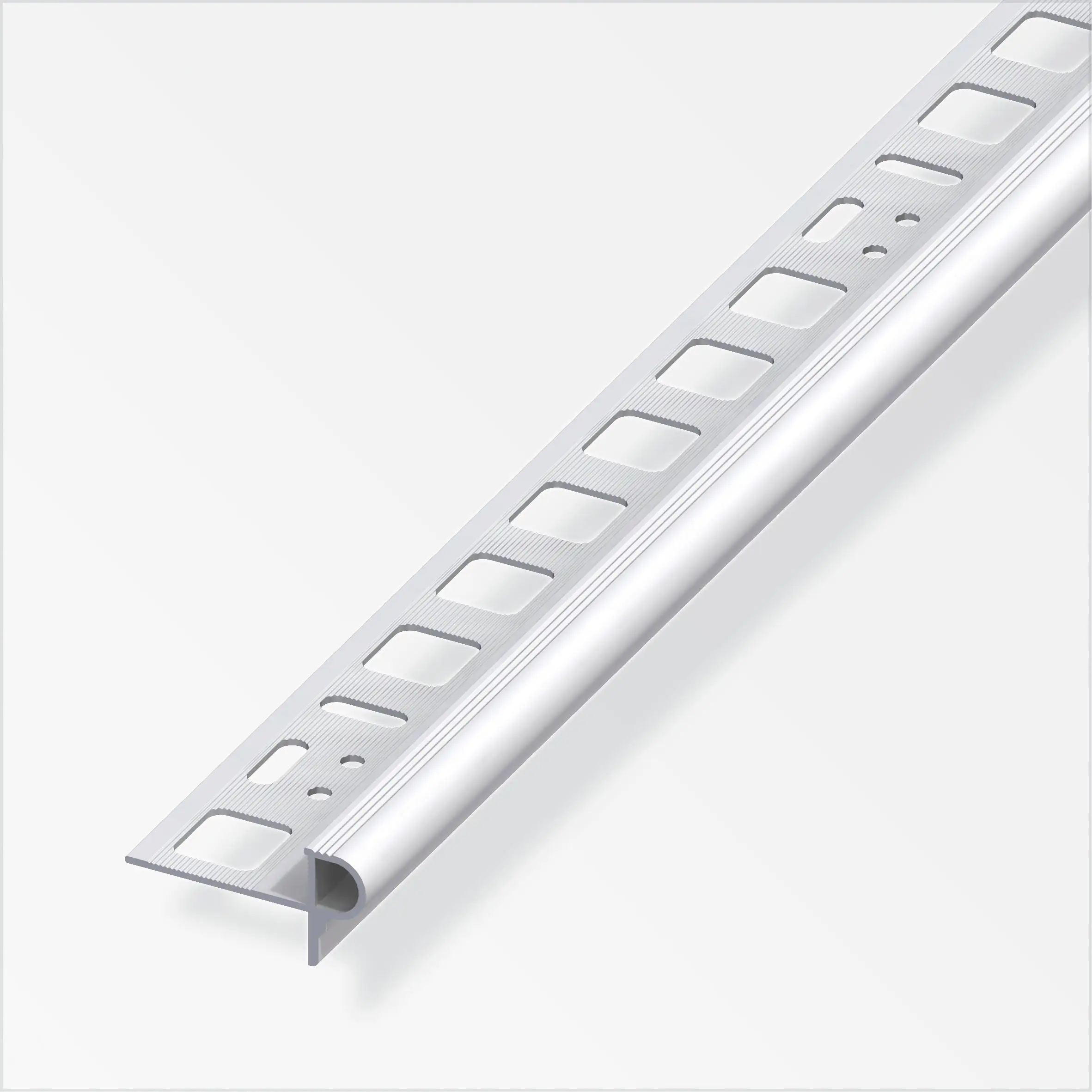 alfer Treppenkantenprofil 1 m, 8 x 24.5 x 7.5 mm Aluminium eloxiert silber