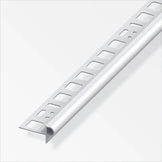 alfer Treppenkantenprofil 2.5 m, 8 x 24.5 x 7.5 mm Alu eloxiert silber
