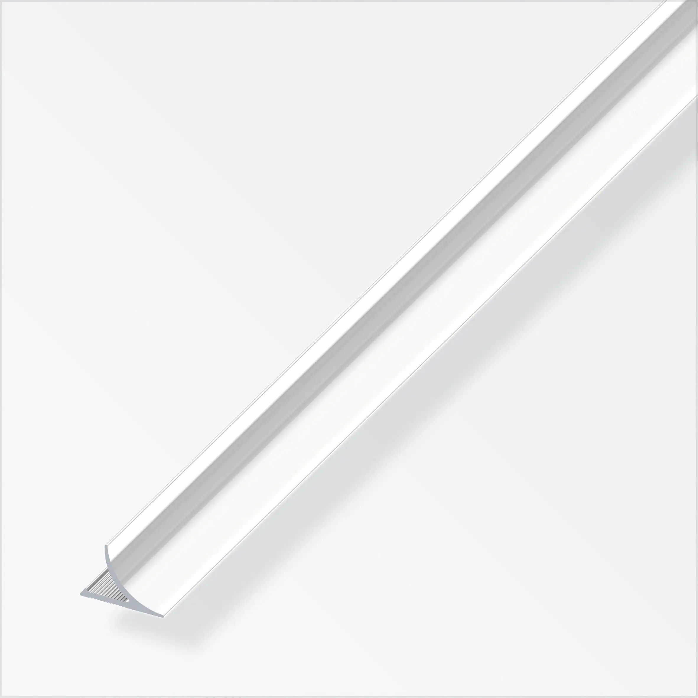 alfer Randfugeabdeckprofil 2.5 m, 12 x 17 mm Alu eloxiert poliert chrom