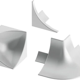alfer Zubehör-Set 8 mm 8 mm PVC (Kunststoff) glatt silber