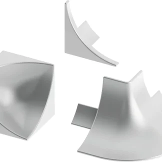 alfer Zubehör-Set 12 mm 12 mm PVC (Kunststoff) glatt silber