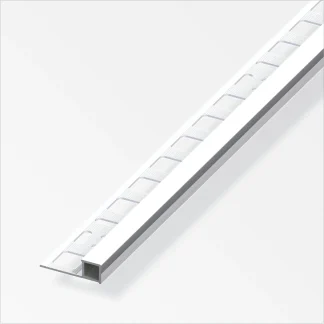 alfer Quadratprofil Aluminium eloxiert poliert chrom optik