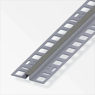 alfer Dehnfugenprofil 1 m, 10 x 8 x 21 mm PVC (Kunststoff) glatt betongrau