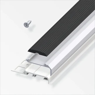 alfer Komplett-Set 1 m, 8 mm Aluminium eloxiert silber, schwarz