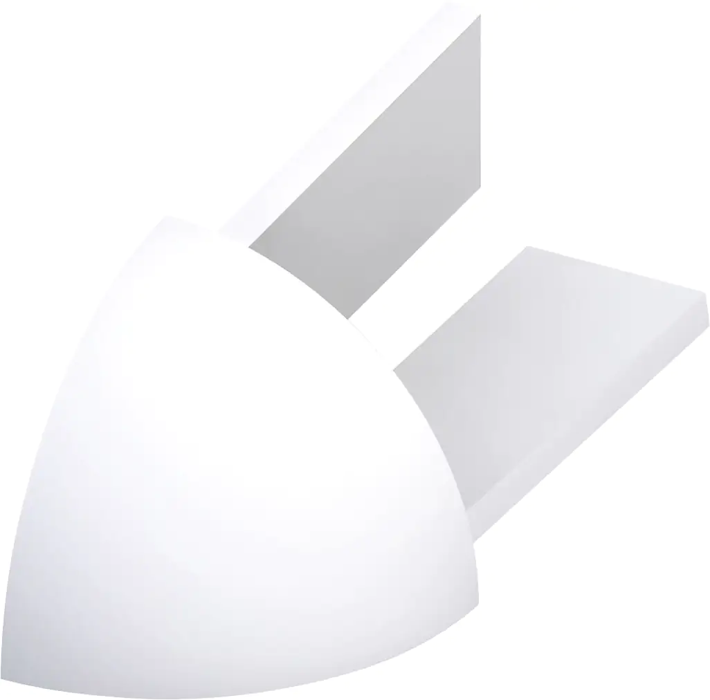 alfer Außenecken PVC glatt brillantweiß