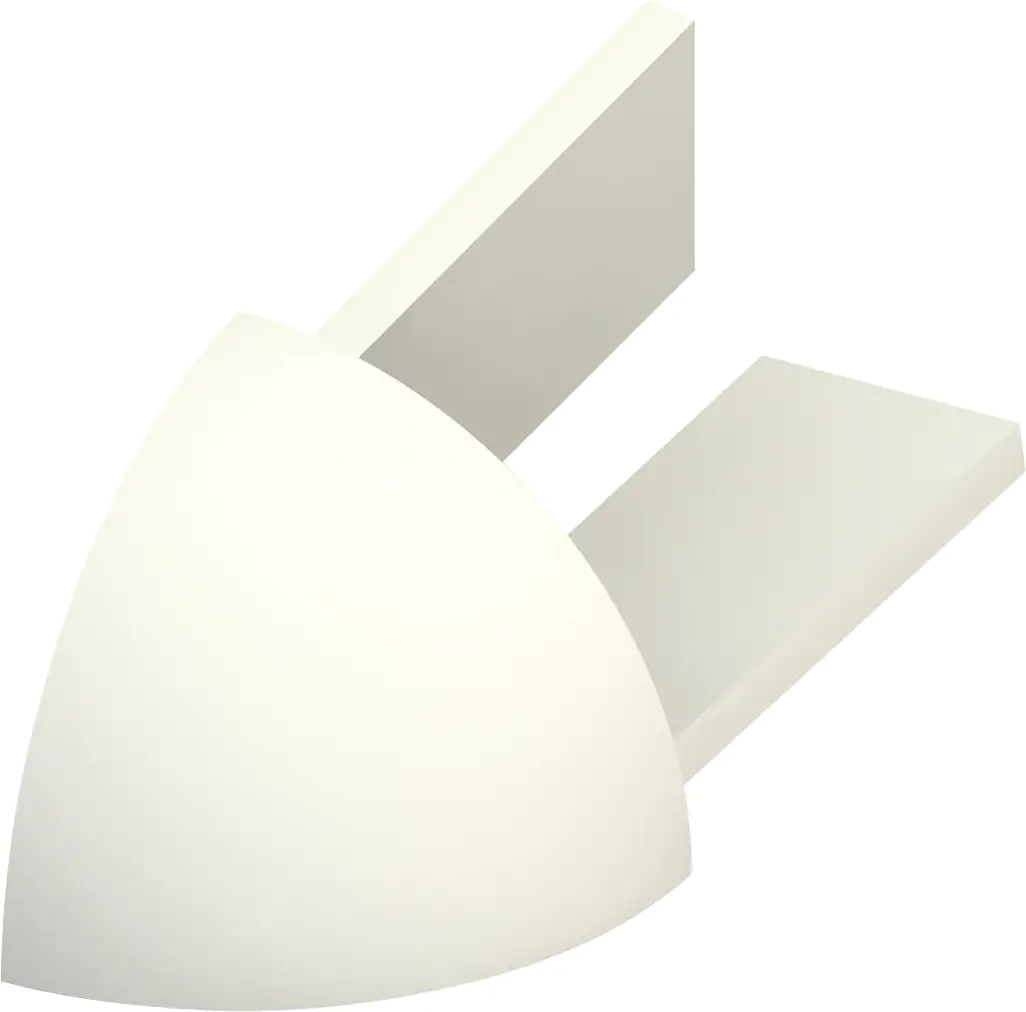 alfer Außenecken PVC glatt jasmin
