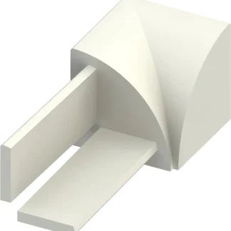 alfer Innenecken PVC glatt jasmin