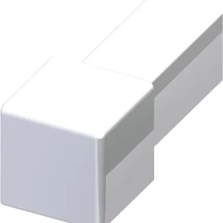 alfer Quadrat-Fliesenecke Aluminium eloxiert poliert chrom optik