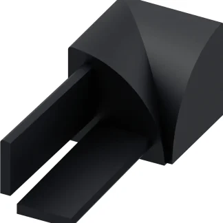 alfer Innenecken 11.5 mm 11.5 mm PVC (Kunststoff) glatt schwarz
