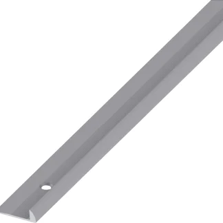 alfer Rund-Abschluss-Profil 1 m, 20.5 x 3 mm Aluminium eloxiert dunkelgrau
