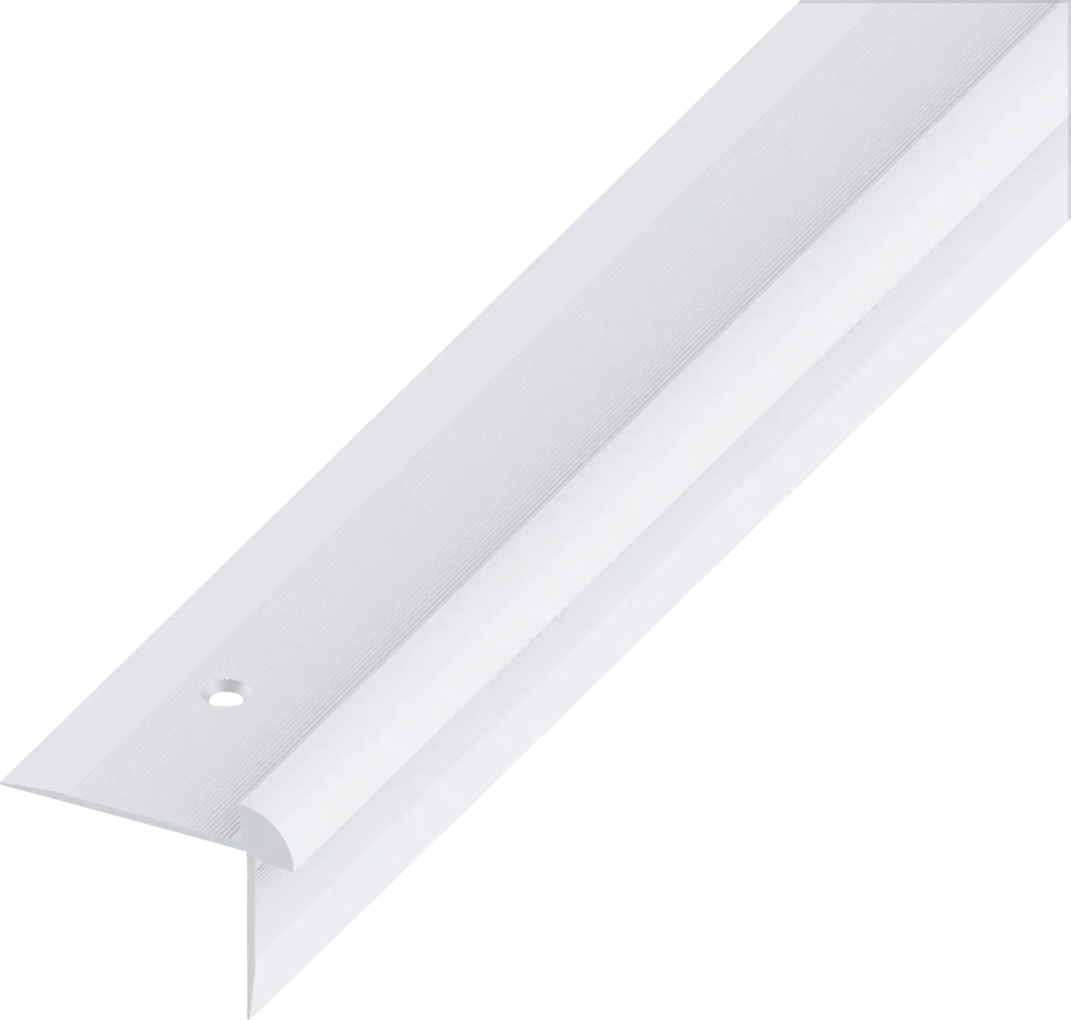 alfer Treppen-Abschluss-Profil 1 m, 40 x 30 x 5 mm Alu eloxiert silber