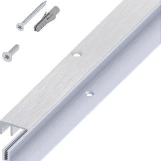 alfer Abschluss- + Träger- 1 m, 21 x 10.5 x 7 - 15 mm Alu eloxiert