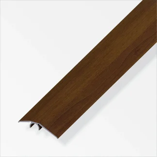 alfer Niveauausgleichs-Profil 1 m, 40 mm Alu beschichtet nussbaum
