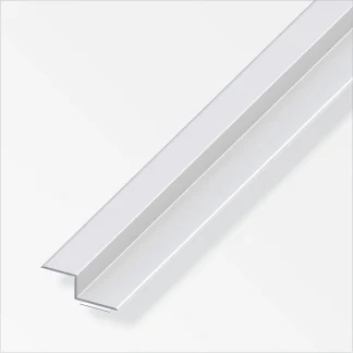 alfer Z-Abschluss-Profil 1 m, 15 x 20 x 9 mm Aluminium eloxiert silber