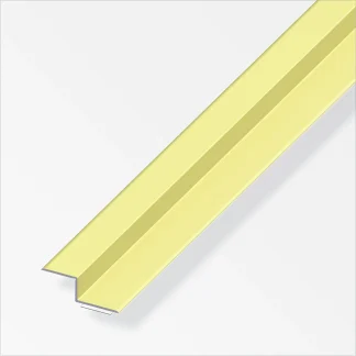 alfer Z-Abschluss-Profil 1 m, 15 x 20 x 9 mm Aluminium eloxiert messing