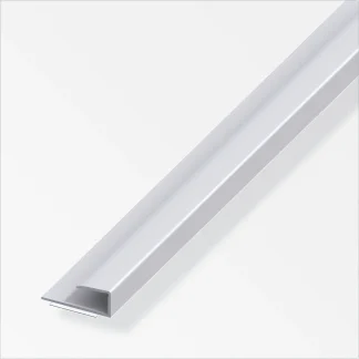 alfer Einfass-Profil 1 m, 15 x 7 mm Aluminium eloxiert silber