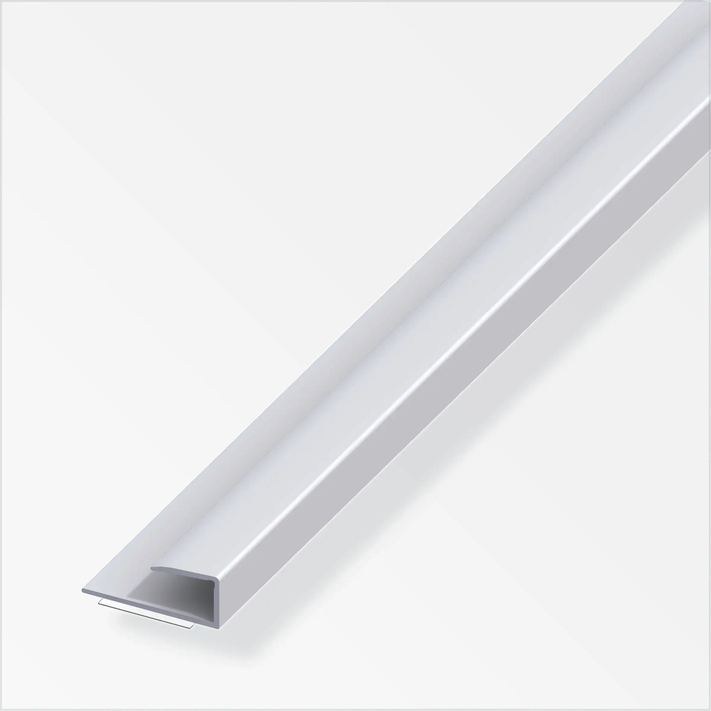 alfer Einfass-Profil 1 m, 15 x 7 mm Aluminium eloxiert silber