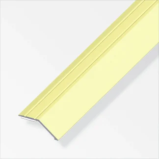 alfer Niveauausgleichs-Profil 1 m, 34 x 8 mm Aluminium eloxiert messing