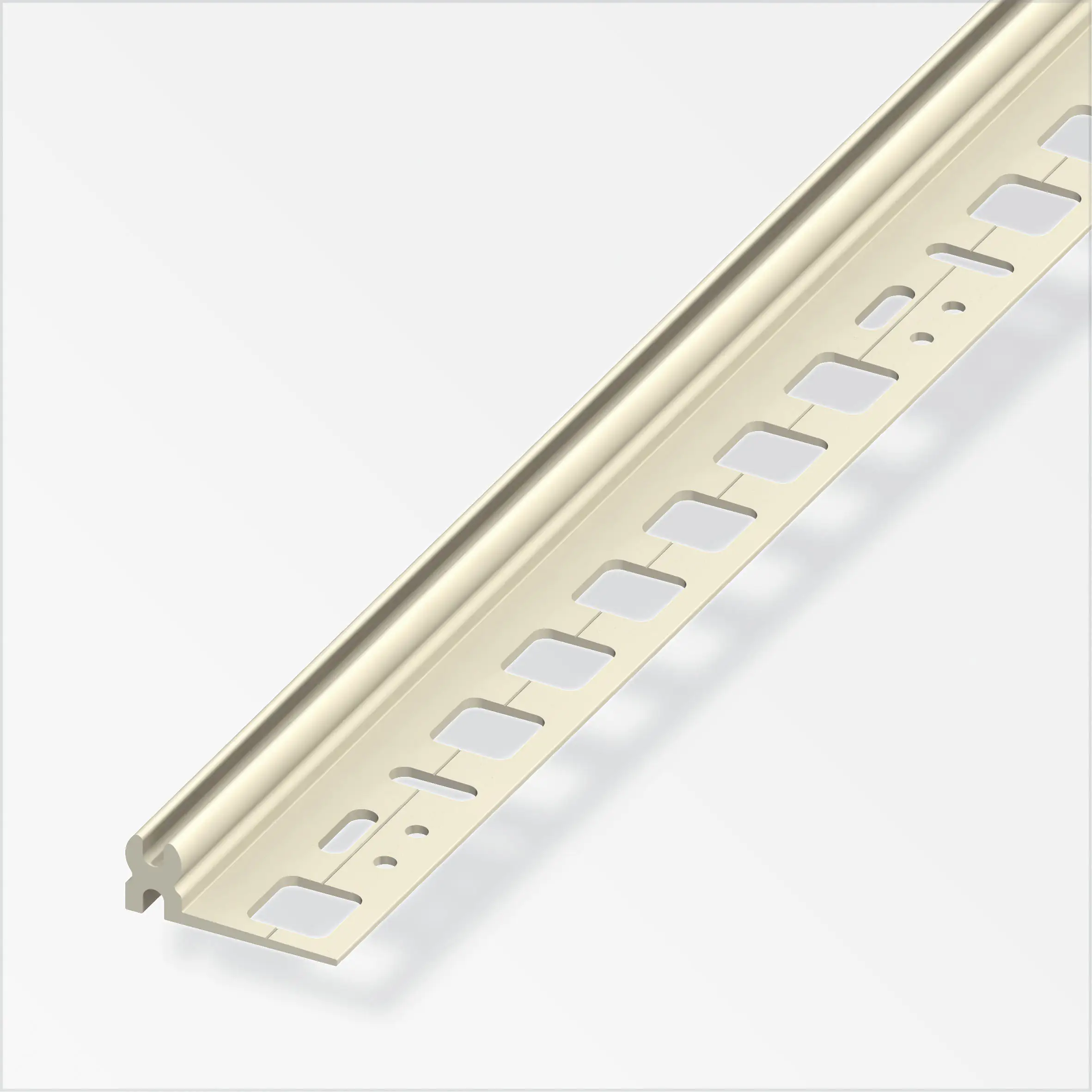 alfer Kunststoff-Träger-Profil + alfer®-fix 2 m, 11 x 30 mm elfenbein