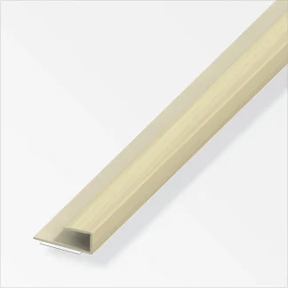 alfer Einfassprofil 1 m, 15 x 9 mm PVC (Kunststoff) glatt ahorn