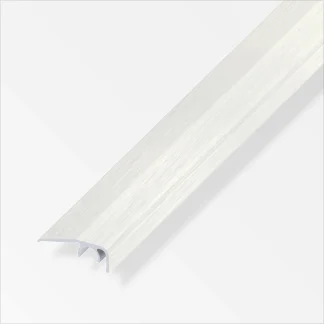 alfer Abschluss-Profil 1 m, 32 x 12.5 mm Alu eloxiert edelstahl optik