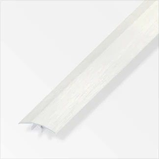 alfer Übergangs-Profil 1 m, 33 mm Alu eloxiert gebürstet edelstahl optik