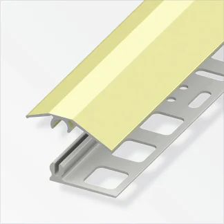 alfer Niveauausgleichs-Profil 1 m, 31 x 7 mm Aluminium eloxiert messing