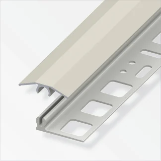 alfer Übergangs-Profil 2 m, 25 x 7 mm Aluminium eloxiert titan
